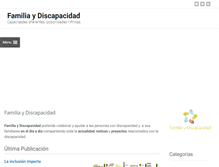 Tablet Screenshot of familiaydiscapacidad.com
